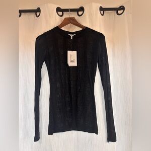 Ganni Black Long Sleeve Women's Top